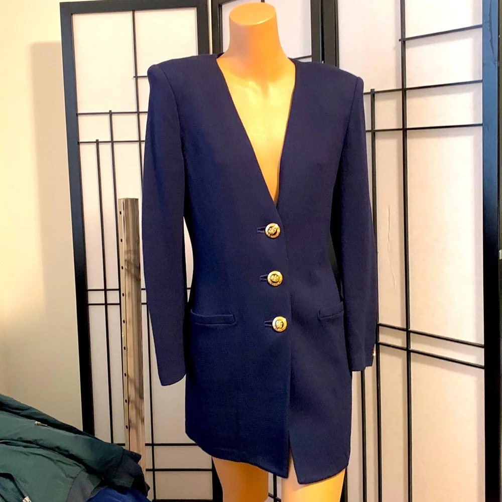 Gorgeous St. John Santana Knit Blazer Jacket 6 like new! - Picture 1 of 6